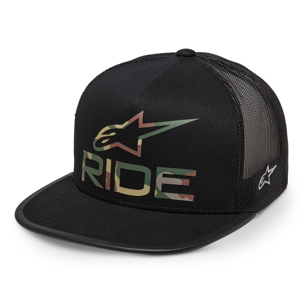 Alpinestars Ride 4.0 camo trucker hat black